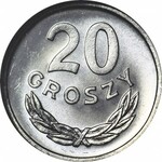 20 groszy 1979, rewers świeży stempel jak lustrzanka