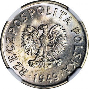 20 groszy 1949, miedzionikiel, mennicze