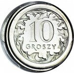 RR-, 10 pennies 2010, off-center minting, DESTRUKT