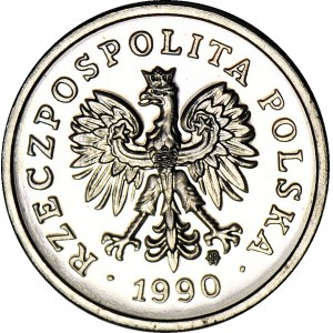 10 grosze 1990, PRÓBA, nikiel
