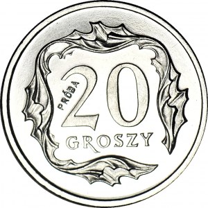 20 grosze 1990, PRÓBA, nikiel