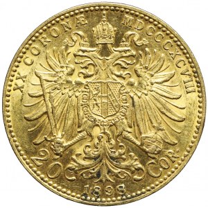 Austria, 20 koron 1894, Franciszek Józef