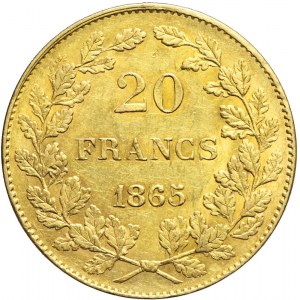 Belgia, Leopold II Koburg, 20 franków 1865