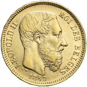 Belgia, Leopold II Koburg, 20 franków 1869