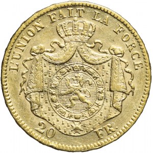 Belgia, Leopold II Koburg, 20 franków 1869