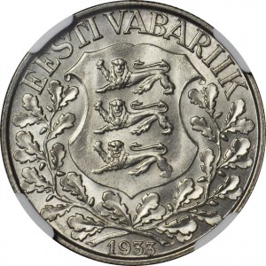 Estonia, 1 Krona 1933, Tallin, WYŚMIENITA