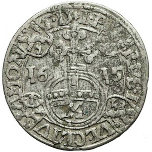 Niemcy, Brandenburgia-Prusy, Jan Zygmunt, grosz (1/24 talara), 1615 M-H, bardzo rzadki