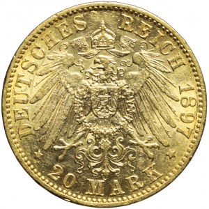Niemcy, Prusy, 20 marek 1897, Wilhelm II, Berlin