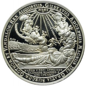 Szwecja, Replika Medalu Sebastiana Dadlera z 1634 na pamiątkę śmierci Gustawa Adolfa