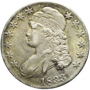 Stany Zjednoczone Ameryki (USA), 50 centów, typ Capped Bust, 1833, ładne