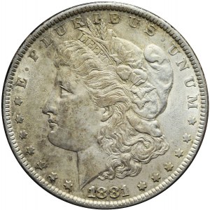 United States of America (USA), $1 1881, Philadelphia, Morgan type