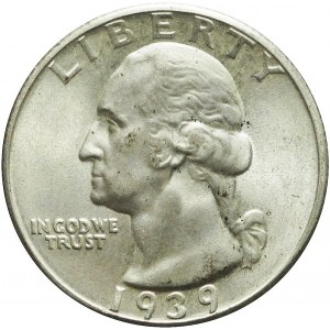 Stany Zjednoczone Ameryki (USA), 1/4 dolara 1939, mennicze
