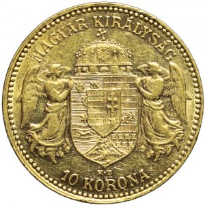 Węgry, Franciszek Józef, 10 koron 1908, Kremnica