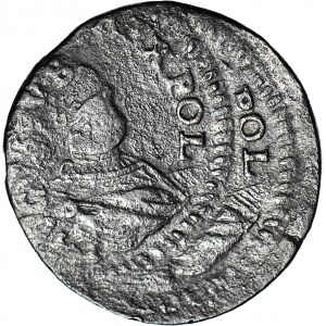 R-, August III Sas, Grosz 1754 H, podwójne bicie