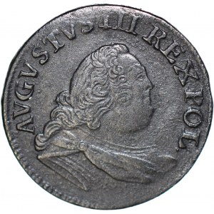 RR-, August III Sas, Grosz 1755 3, anomalny