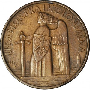 Medal, Liga Morska i Kolonialna 1935, 15-lecie odzyskania morza