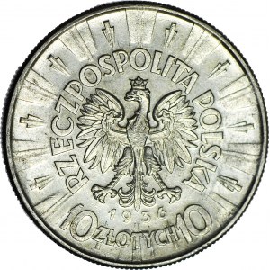 10 złotych 1936, Piłsudski, menniczy