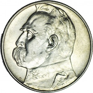 10 złotych 1938, Piłsudski, rzadkie, menniczy