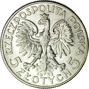 5 złotych 1932, Głowa, Londyn, mennicza