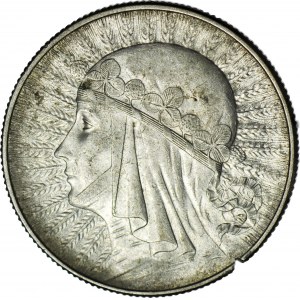 5 złotych 1934, Głowa, piękny