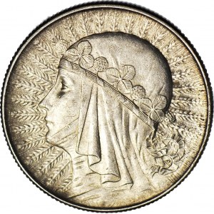 5 złotych 1934, Głowa, piękny