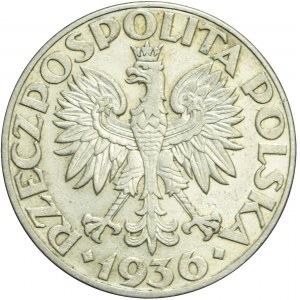 5 złotych 1936, Żaglowiec