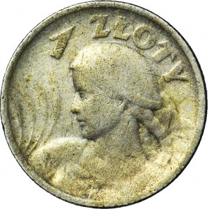 1 złoty 1924, Żniwiarka, róg i pochodnia (Paryż)