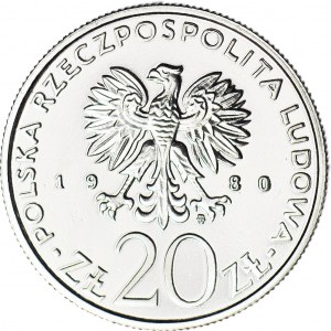 20 złotych 1980, PRÓBA, nikiel, Łódź 1905