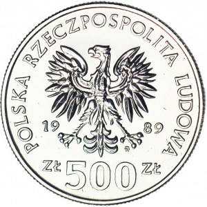 500 złotych 1989, PRÓBA, nikiel, Rocznica Wojny Obronnej