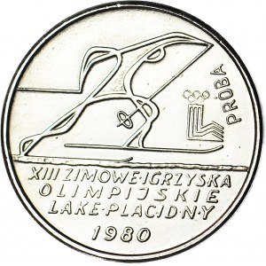 2000 złotych 1980, PRÓBA, nikiel, Lake Placid