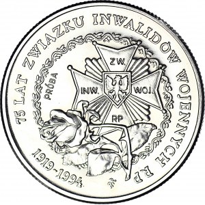 20000 złotych 1994, PRÓBA, nikiel, Związek Inwalidów Wojennych