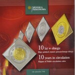Zestaw klipy monet podenominacyjnych - 10 lat w obiegu