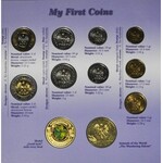 Zestaw monet obiegowych - pierwsze monety podenominacyjne