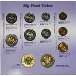 Zestaw monet obiegowych - pierwsze monety podenominacyjne