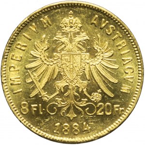 Austria, Franciszek Józef, 8 florenów 1884