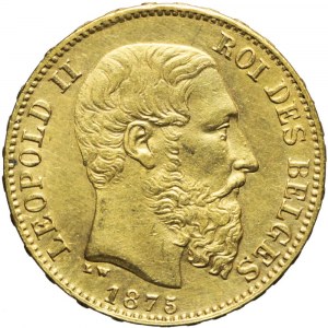 Belgia, Leopold II Koburg, 20 franków 1875