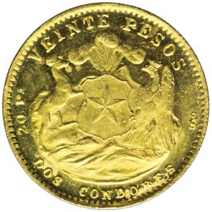 Chile 20 peso, 1926
