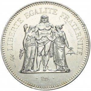 Francja, V Republika, 50 franków 1974, Herkules