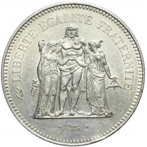 Francja, V Republika, 50 franków 1975, Herkules