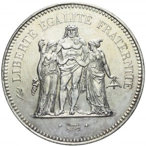 Francja, V Republika, 50 franków 1979, Herkules