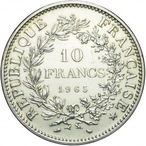Francja, V Republika, 10 franków 1965, Herkules