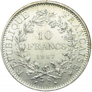 Francja, V Republika, 10 franków 1967, Herkules