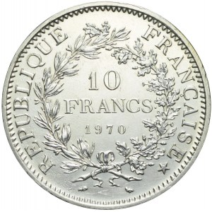 Francja, V Republika, 10 franków 1970, Herkules