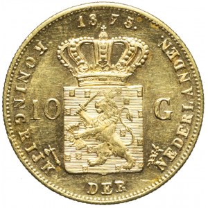 Holandia, Wilhelm III, 10 guldenów 1876