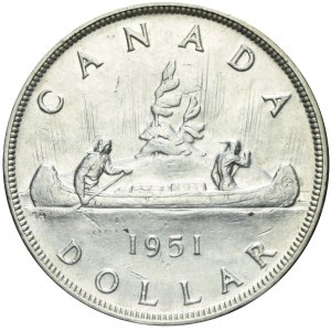 Kanada, Jerzy VI, 1 dolar 1951