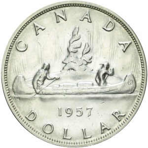 Kanada, Elżbieta II, 1 dolar 1957