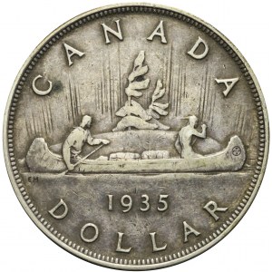 Kanada, Jerzy V, 1 dolar 1935, 25-lecie Panowania