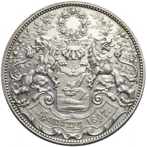 Niemcy, Hamburg, Medal 1897, Wystawa Ogrodnicza