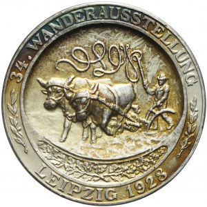 Niemcy, Medal z Wystawy Rolniczej w 1928 w Lipsku