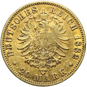 Niemcy, Prusy, 20 marek 1882 A, Wilhelm I, Berlin